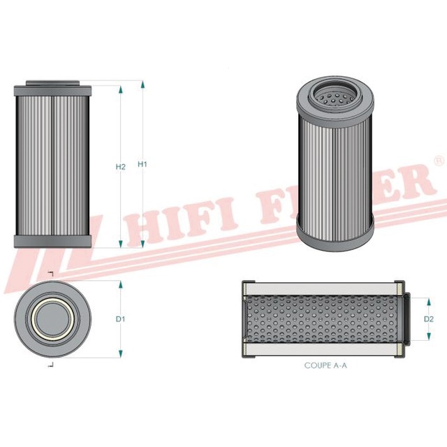 Filtre Hydraulique SH 52707 Hifi Filter référence fournisseur HIFSH52707